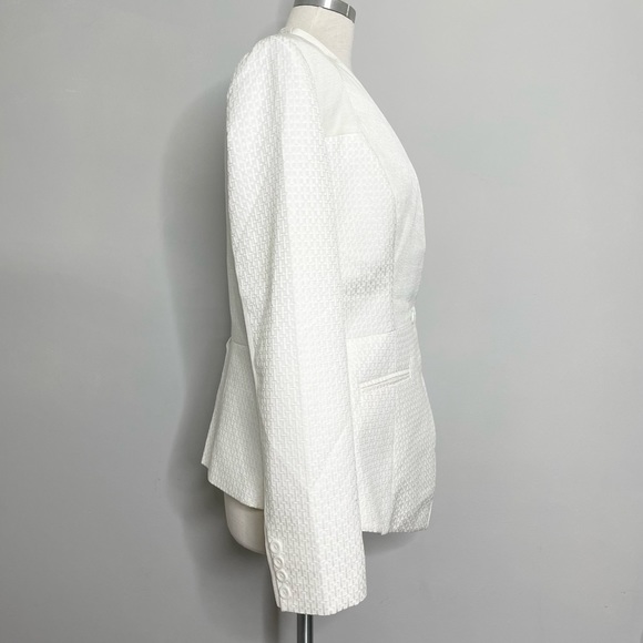 TY-LR The Jade Jacket Women’s Single Button Collarless Blazer Suit Jacket - Picture 4 of 8